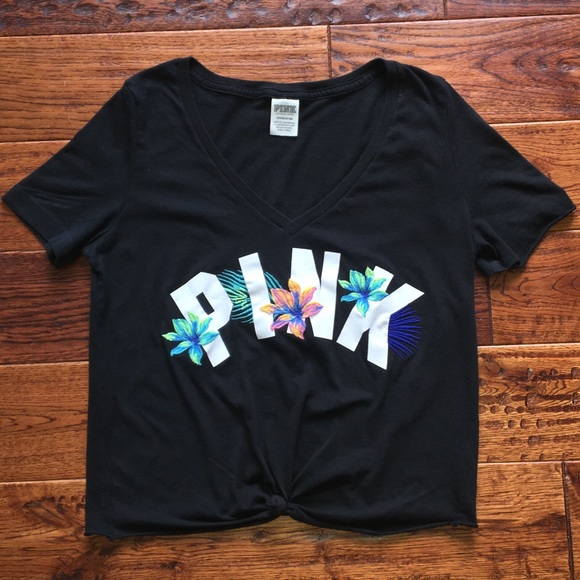 Black Victoria’s Secret Pink T-Shirt - Picture 2 of 4